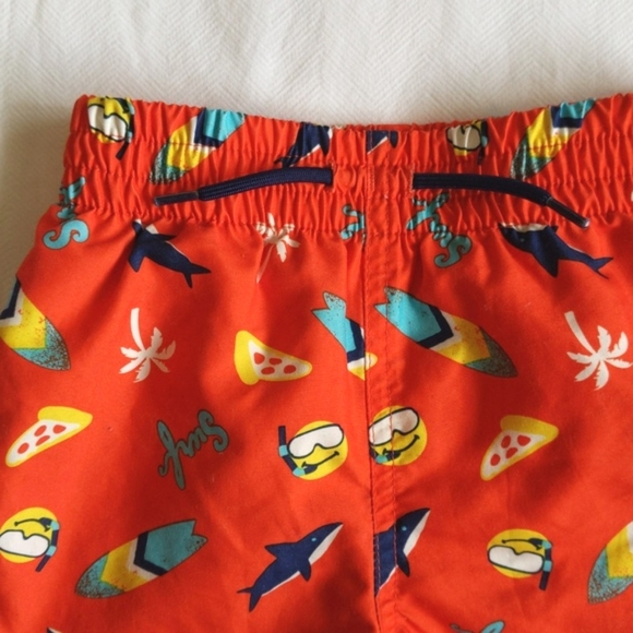 joe fresh orange surf swim trunks 18-24 months baby toddler boy - Picture 2 of 6